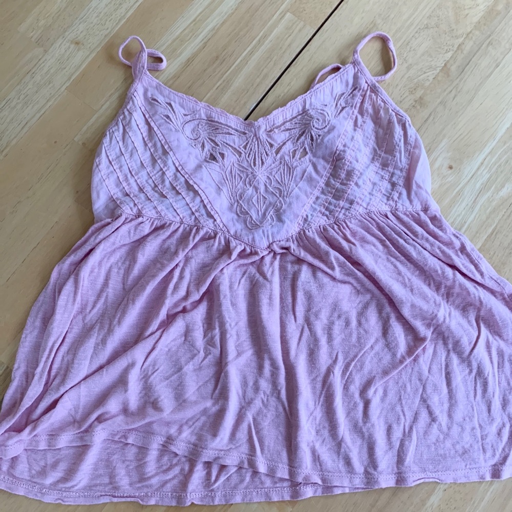 American Eagle Pink Summer Crop Top